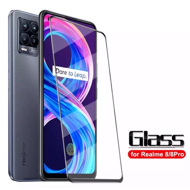 ฟิล์มกระจก Realme 8 4G ฟิล์มกระจกเรียวมี8 ฟิล์มกระจกนิรภัย เต็มจอ ฟิล์มกันกระแทก คุณภาพดี ติดง่าย