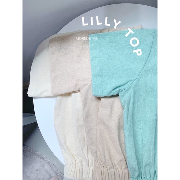 LILLY TOP เสื้อแขนสั้นเอวจั๊ม