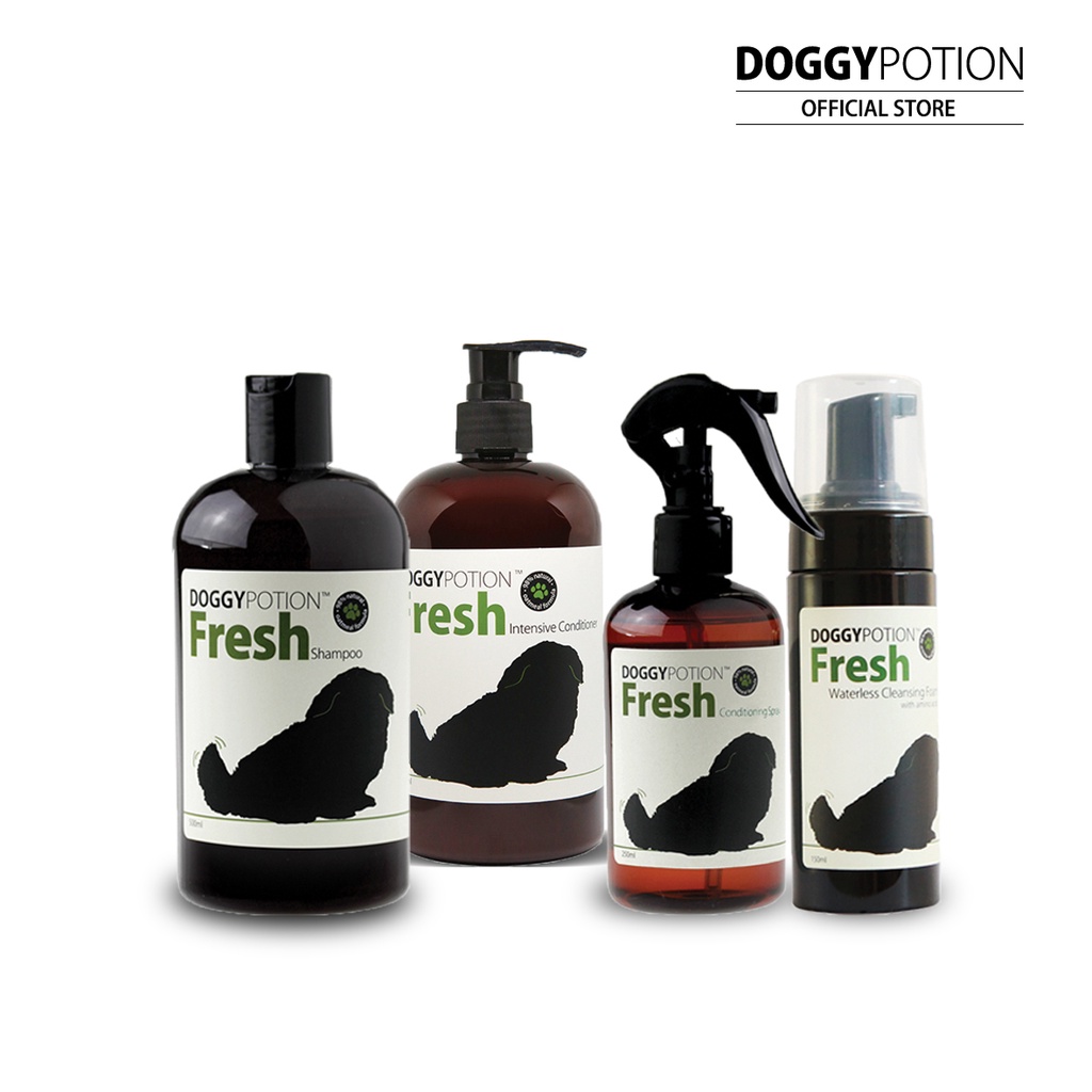 Hair Care 1512 บาท Doggy Potion Fresh Set เซ็ทเฟรช กลิ่นหอมสดชื่นแบบธรรมชาติ Pets