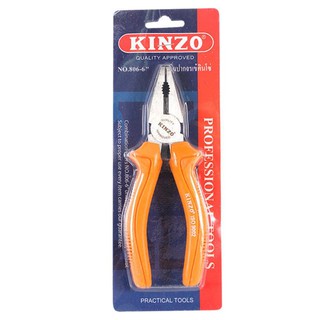 pliers 6" NO.806 KINZO LINESMAN PLIER Hand tools Hardware hand tools คีม คีมปากจระเข้ KINZO NO.806 6 นิ้ว เครื่องมือช่าง