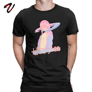 ผ้าฝ้ายคอกลมเสื้อยืด พิมพ์ลายอนิเมะ Darling In The Franxx Zero Two สําหรับผู้ชายfrom S-4XL