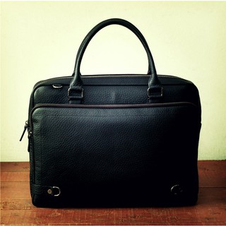 02-170 laptop bag กระเป๋าใส่เอกสารหนังแท้ ใส่คอมพิวเตอร์ แบรนด์ klaas ของแท้