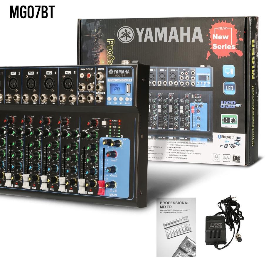 ชอบมากที่สุด.. Yamaha MG04BT MG07BT เครื่องผสมเสียงบลูทูธ DJ MIXER 4ch 7ch รองรับเครื่องเล่นเสียง PC