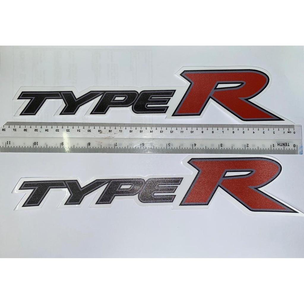 สติ๊กเกอร์ Pintu Type R typeR kiri kan civic fd Honda Civic FD สติ๊กเกอร์ Type R Stiker Type R