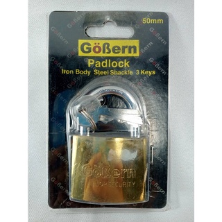 กุลแจGoBern50mm.ทำจากวัสดุอย่างดีทนทานกับการล๊อคประตู รั้ว0881594982