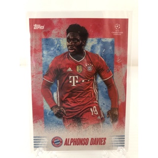 การ์ด 2021 Topps Alphonso Davies My Journey Curated UEFA Champions League Soccer Cards Standout Performance