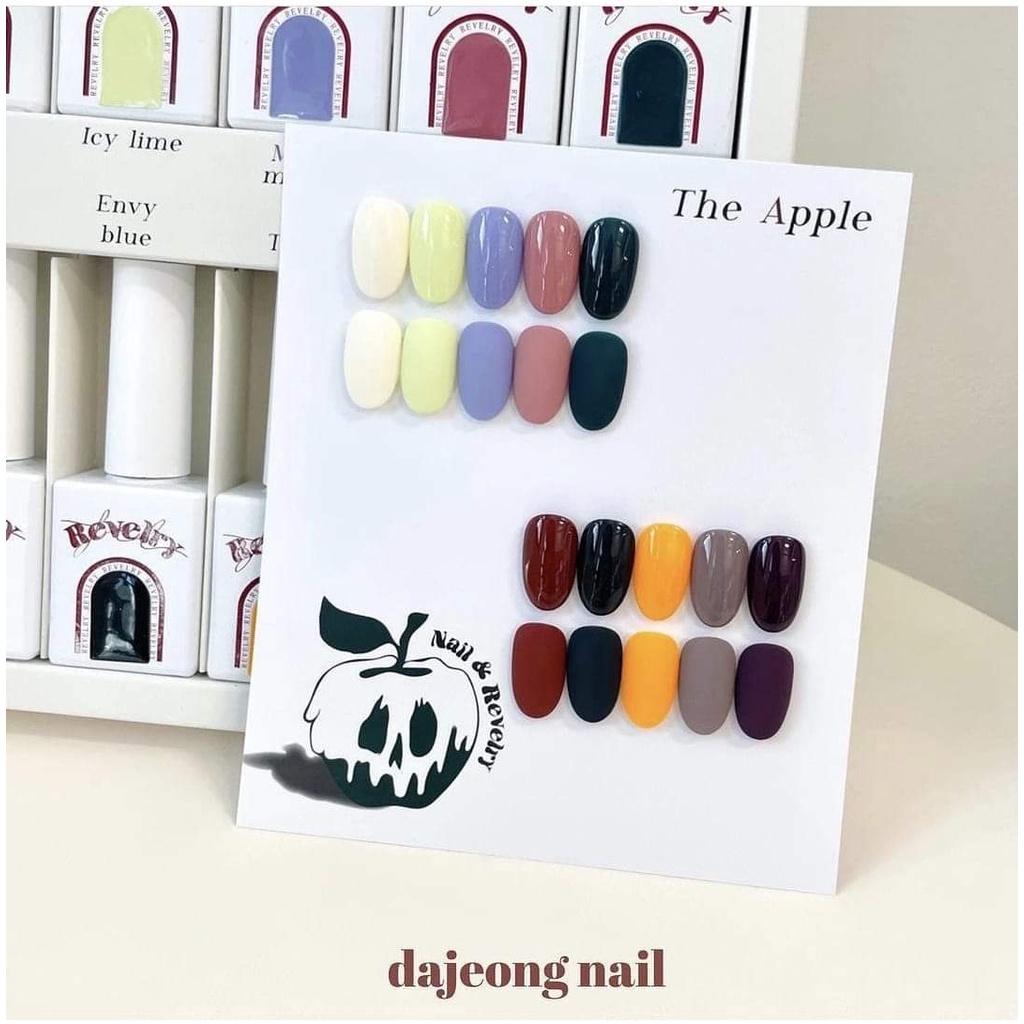 สีเจลเกาหลี "The Apple" 10สี collection รีเวลรี่ REVELRY 🇰🇷 ของแท้นำเข้าจากเกาหลี🇰🇷 พร้อมส่ง