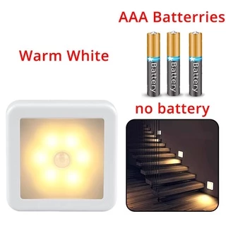 [แบตเตอรี่ Aaa 3 ก้อน ใช้พลังงานจากร่างกายมนุษย์ ไฟกลางคืน Led ไร้สาย] [ติดได้ทุกที่ เซ็นเซอร์ตรวจจับการเคลื่อนไหว Led โคมไฟติดผนังในร่ม สําหรับบันได ตู้เสื้อผ้า ทางเดิน และสถานที่อื่น ๆ ]