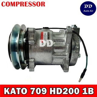 COMPRESSOR KATO 709 HD 200 1B คอมเพลสเซอร์ แอร์รถยนต์