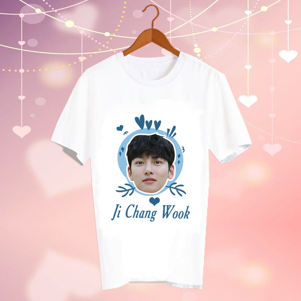 เสื้อยืดสีขาว สั่งทำ เสื้อดารา Fanmade แฟนเมด สินค้าดาราเกาหลี CBC52 Ji Chang Wook Cute