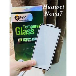 ฟิล์มกระจกกันรอย Huawei Nova7 ยี่ห้อ Liga(ลีก้า)