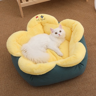 MASTI ที่นอนแมว  ที่นอนแมว kennel Petal shape เตียงนอนนุ่มน่ารัก เบาะรองนอนสุนัขขนาดเล็ก cat sleeping pad LI0414