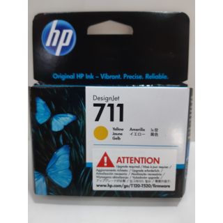 หมึก HP711 สีเหลือง CZ132A 29ML.ใช้กับ DESINGJET T120 T520