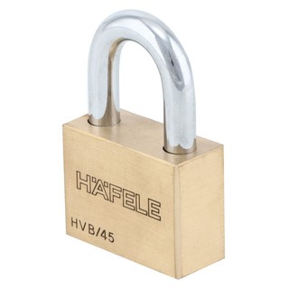 กุญแจ MASTER KEY 482.01.986 45 MM สีทองเหลือง 3 ตัว/ชุด SOLID BRASS BODY PADLOCK HAFELE 482.01.986 45MM 3EA/SET