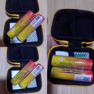 ถ่านชาร์จ Vapcell ทอง 18650 3600Mah 35A (แถมปลอกถ่าน) แท้ 100%