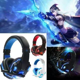 【พร้อมส่งจากไทย/COD】Gaming Headphone หูฟังเกม 3.5 มม. พร้อมไมโครโฟน สำหรับ PC แลปท็อป เกมเมอร์ LED Soyto 830 LED Stereo