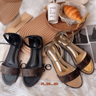 [B1453 ] รองเท้าแฟชั่นรัดข้อเท้า มีsize 36-40 สินค้าใหม่💯%