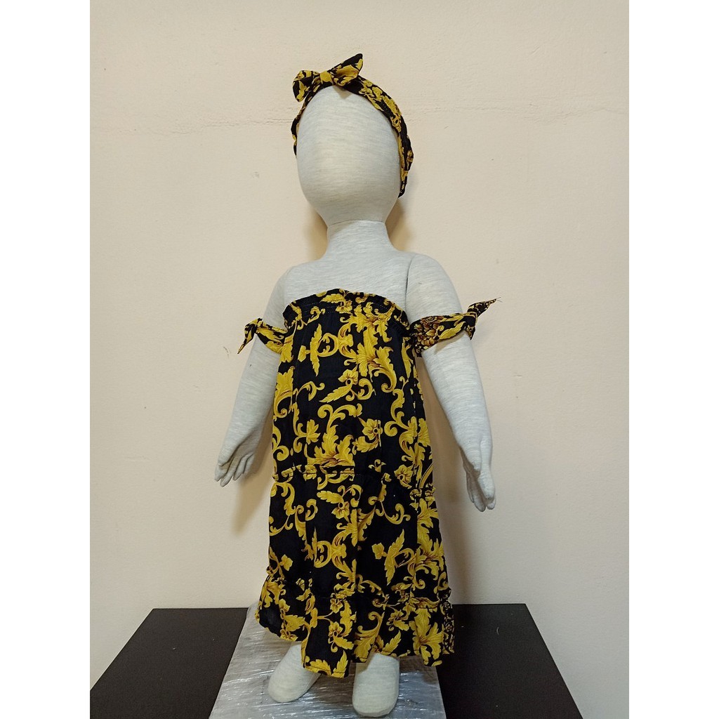 >>> ราคาส่ง ราคาถูก <<< เสื้อผ้าเด็กผู้หญิง เดรสเด็กผูกแขน 6 เดือน - 3 ขวบ