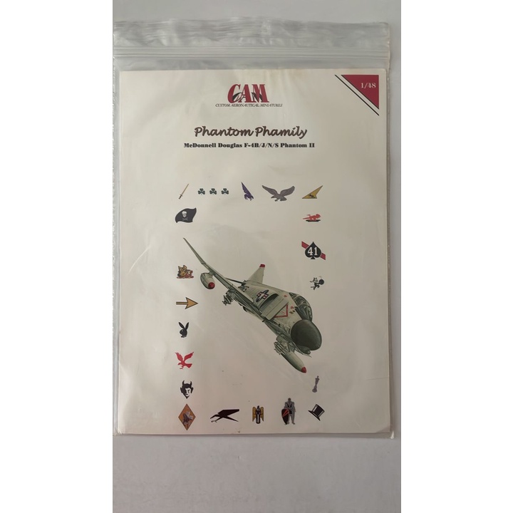 CAM DECAL 48-081 F-4J/N/S PHANTOM II 1/48 - DECAL