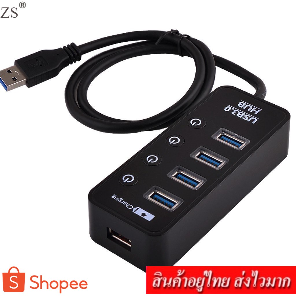 市場 ICZI ハブ 4ポートUSB ハブ3.0 HUB USB 四角形 3.0 5Gbps高速変換アダプター拡張