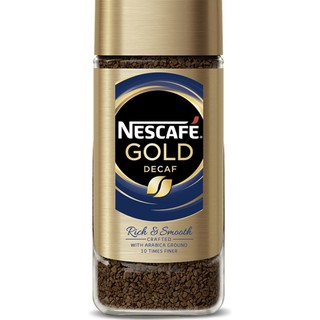 กาแฟไม่มีคาเฟอีน Nescafe Decaf Gold coffee Rich&amp;Smooth เนสกาแฟ โกลด์ ดีคาเฟอีน 200 g.