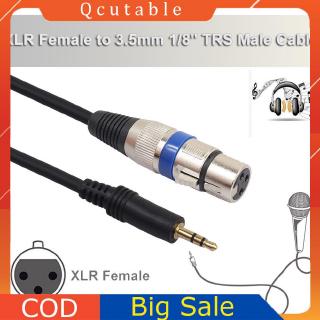 ♈🔥XLR 3pin Female to 3.5mm TRS Male Cable Audio Adapter Microphone Cable