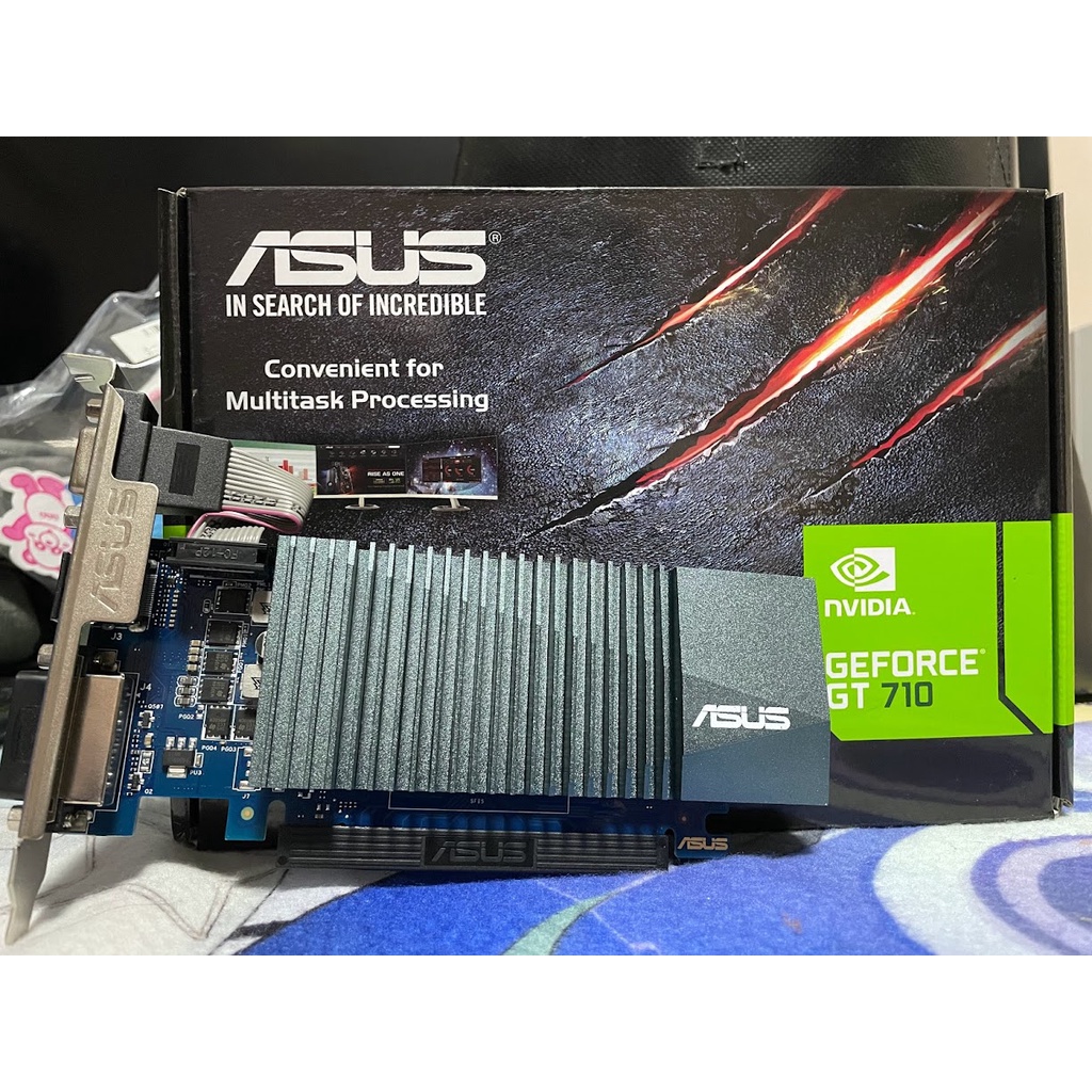 การ์ดจอ ASUS GT710 2GB ประกันยาว 08/2024 (มือสอง)