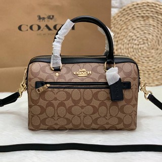 COACH ROWAN SATCHEL IN SIGNATURE ((83607))