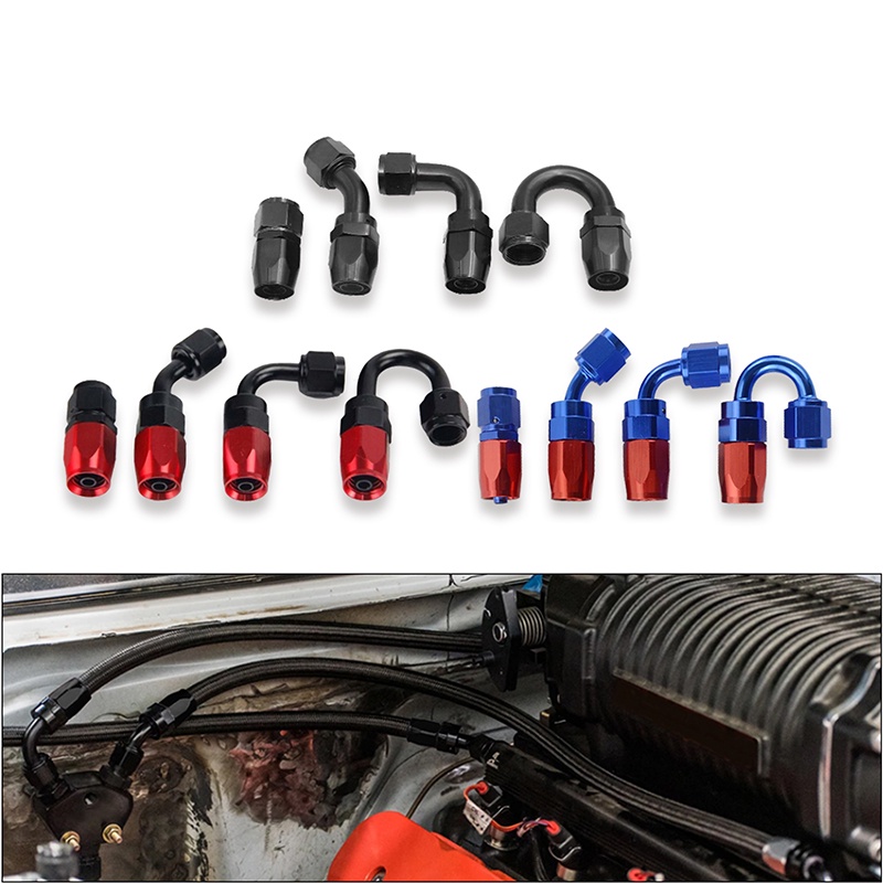 AN4 AN6 AN8 AN10 Oil Fitting Adaptor 0 45 90 180 องศาน้ํามัน/Feel/Swivel อุปกรณ์ท่อ (ข้อต่อท่อหมุน)