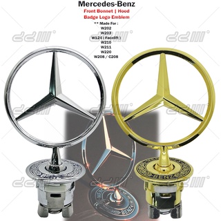 โลโก้สัญลักษณ์ฝากระโปรงหน้า สําหรับ Mercedes Benz W124 W202 W203 W204 W140 W210 W211 W212 W213 W220 W221 S E C CLK Class