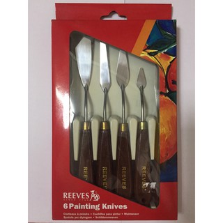 REEVES เกรียงงานศิลปะ 1ชุดประกอบด้วย6ชิ้น Painting Knives