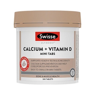 Swisse Ultiboost Calcium + Vitamin D Mini Tabs 300 เม็ดเล็ก