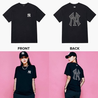 MLB Basic Monogram Back Logo T-Shirt เสื้อยืดสีดำ (ของแท้100%) พร้อมส่ง