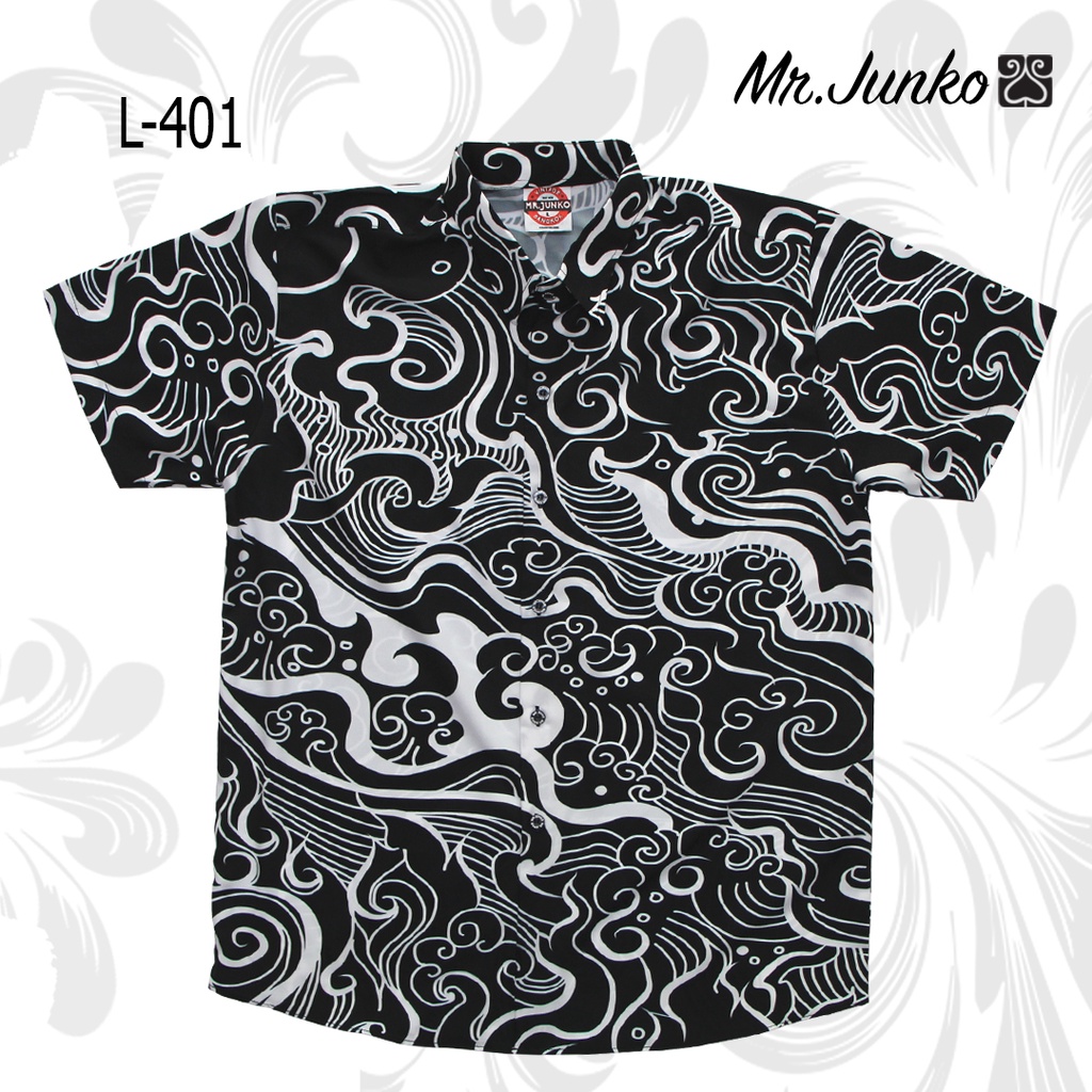 ส่งฟรี เสื้อเชิ้ต งานต่อลาย Mr-Junko ผ้านิ่มใส่สบายไม่ร้อน L-401