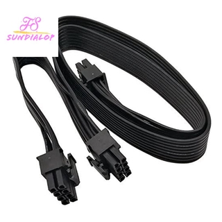 ATX 8 Pin Male PCIe 2X 8 Pin (6+2) Male Cable for Corsair (63cm+23cm)