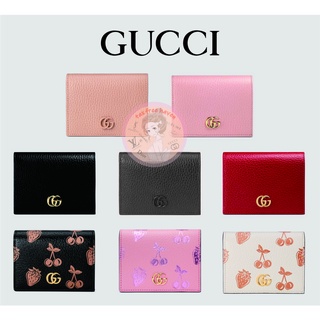 Shopee ถูกที่สุด 🔥100% ของแท้ 🎁 แบรนด์ใหม่ Gucci GG Marmont คอลเลกชันหนังบัตร-Wallet