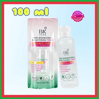 BK ACNE Pore Minimizing &amp; Brightening Toner บีเค โทนเนอร์  (100 ml.)
โทนเนอร์เอซเซ้นท์