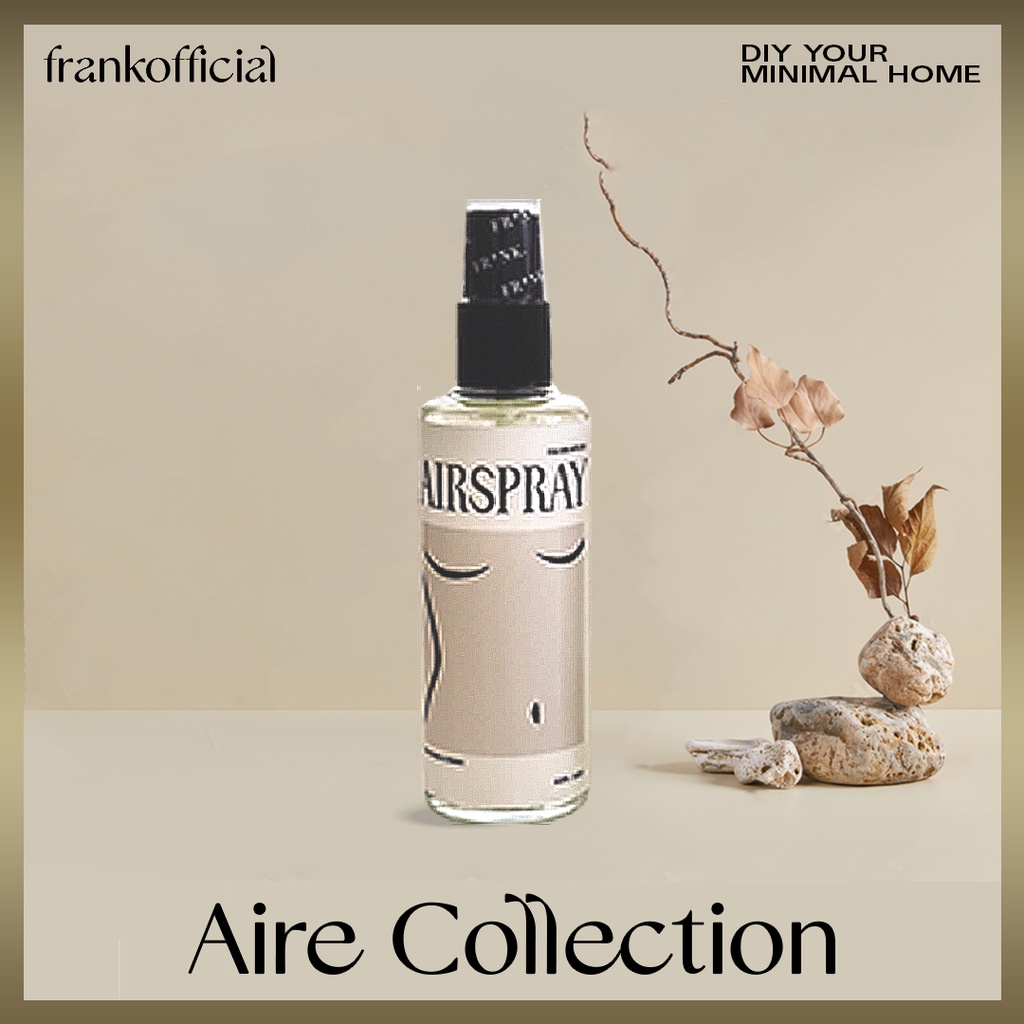 FRANK -  ROOM & FABRIC SPRAY รูมสเปรย์ รุ่น Minimal ฉีดปุ๊บ หอมปั๊บ สดชื่นตลอดวัน พกพาสะดวก เเพ็คเกจเรียบๆ หรูหรา ดูดี