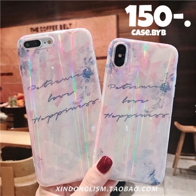 เคสไอโฟน 7,8,xr,xsmax,se2 🎀โฮโลแกรมพาสเทล