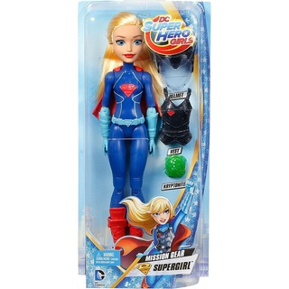 DC Super Hero Girls Mission Gear Supergirl ชุดเกราะถอดออกได้  แว่นตาเกราะถอดออกได้คะ เป็นงานข้อต่อ ขยับแขนขาได้คะ