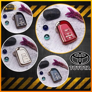 เคสกุญแจรีโมทรถยนต์ TPU แบบไร้กุญแจ สําหรับ Toyota Vios Yaris