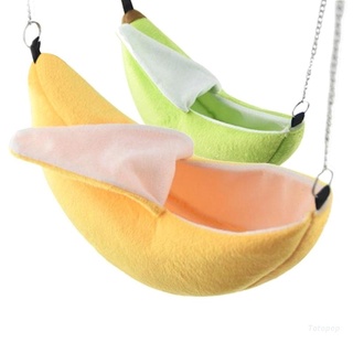 Top Small Animal Hanging Hammock Soft Bed Hammock Toy for Ferret Parrot Hamster Rat Hideout Cage Swinging Cute Banana House