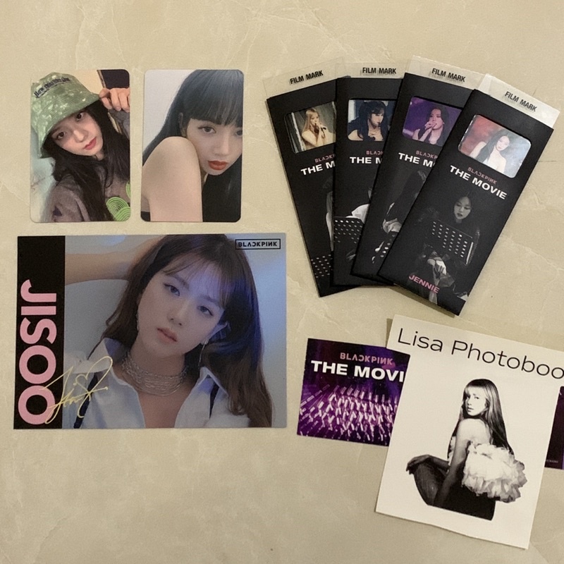 Jisoo หมวกบักเก็ต lisa pob the album blackpink the movie film mark posca japan official photocard pc