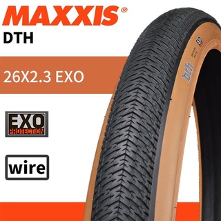 Maxxis ยางรถจักรยานเสือภูเขา ขอบสีเหลือง 26 นิ้ว DTH 26x2.3 26x2.15 EXO