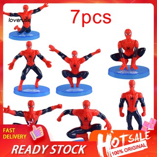 ตุ๊กตาฟิกเกอร์ super heroes spiderman 7 ชิ้น/ชุด mxwj