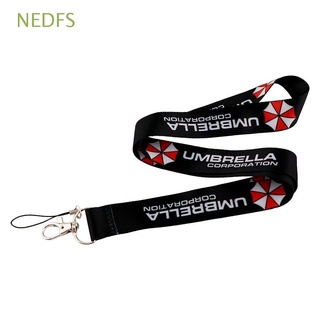 NEDFS Camera Resident Evil Neck Strap Phone Badge Umbrella Corporation Logo Film Game Lanyard Gift Whistle Name Tag Key Ring Holder Webbings Ribbon ID Badge Holder Phone Hang Rope