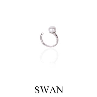 SWAN - Mia Pearl Ring แหวนเงินแท้ ฟรีไซส์ มุกแท้ มุกน้ำจืด