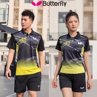 Yonex ใหม่ เสื้อแขนสั้น คอปก แบบแห้งเร็ว เหมาะกับการเล่นกีฬาปิงปอง สําหรับผู้ชาย และผู้หญิง 36203