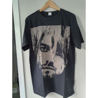 เสื้อยืดสีขาวKurt Cobain Nirvana T-shirt เสื้อยืดS-4XL