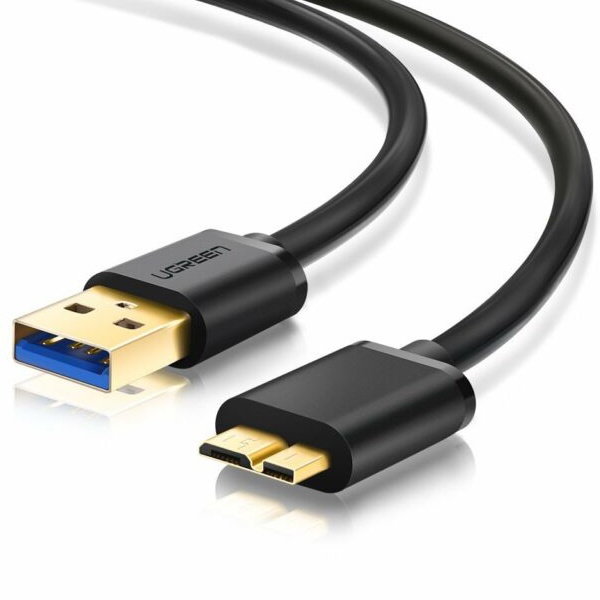UGREEN รุ่น 10840 Cable USB 3.0 TO MICRO-USB สายซิ้งข้อมูลสำหรับ External Harddisk ยาว 0.5 เมตร US130